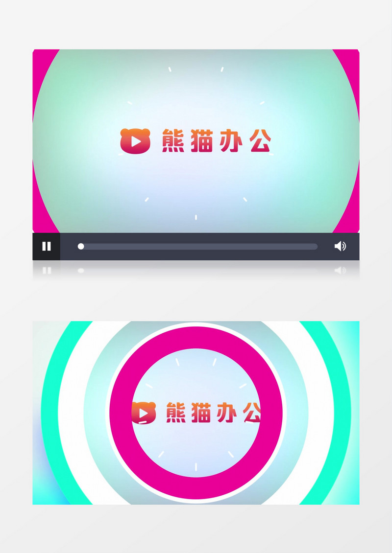 彩色动态圆形演绎Logo片头PR视频模板