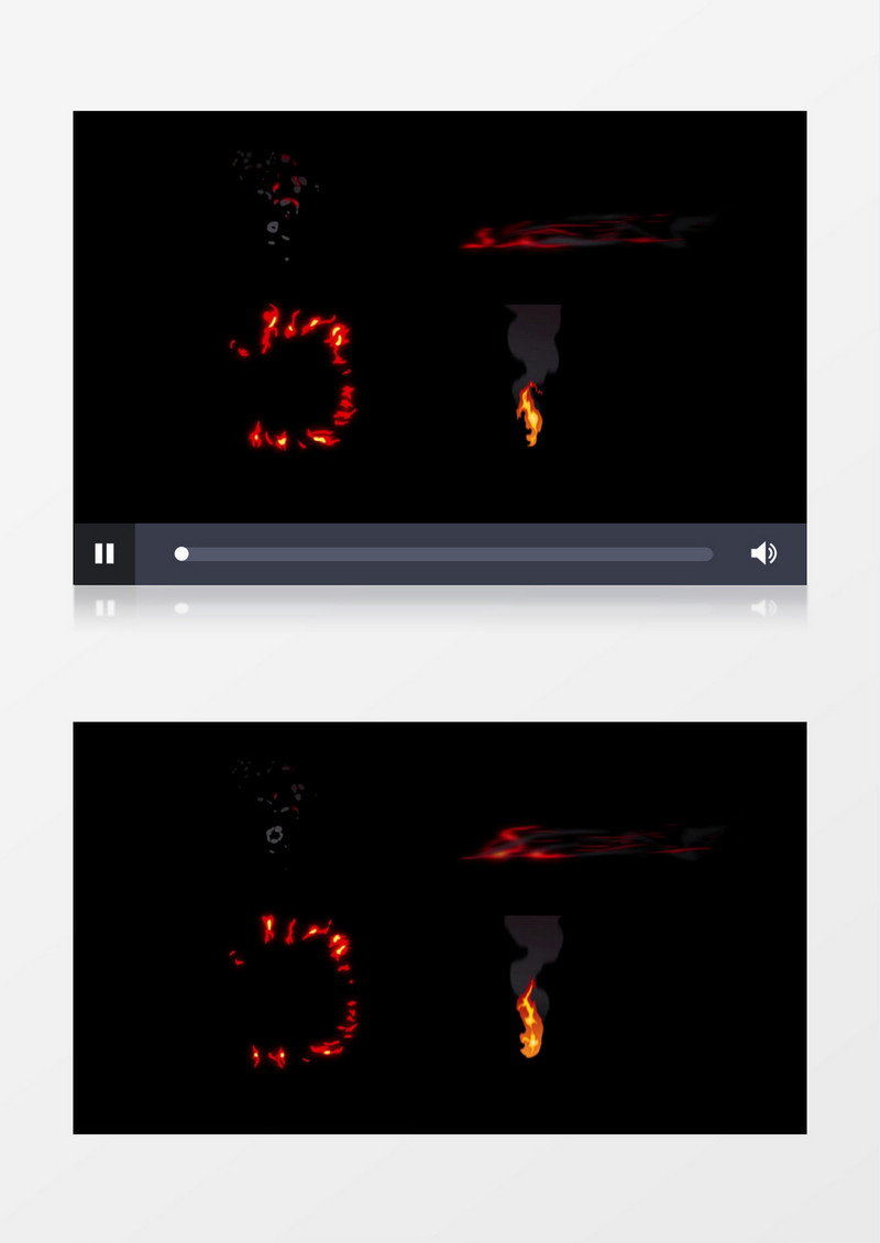 动态mg火焰动画燃烧转场视频pr模板