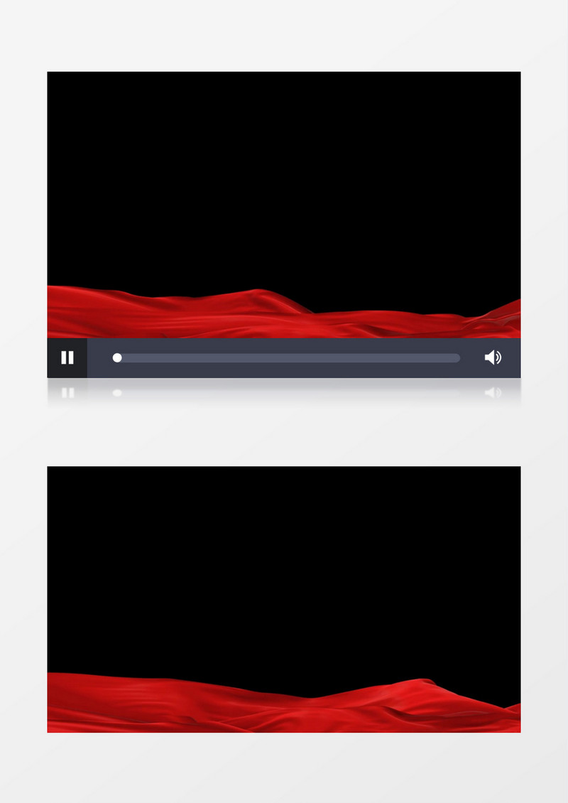 带通道流动动态红绸视频素材