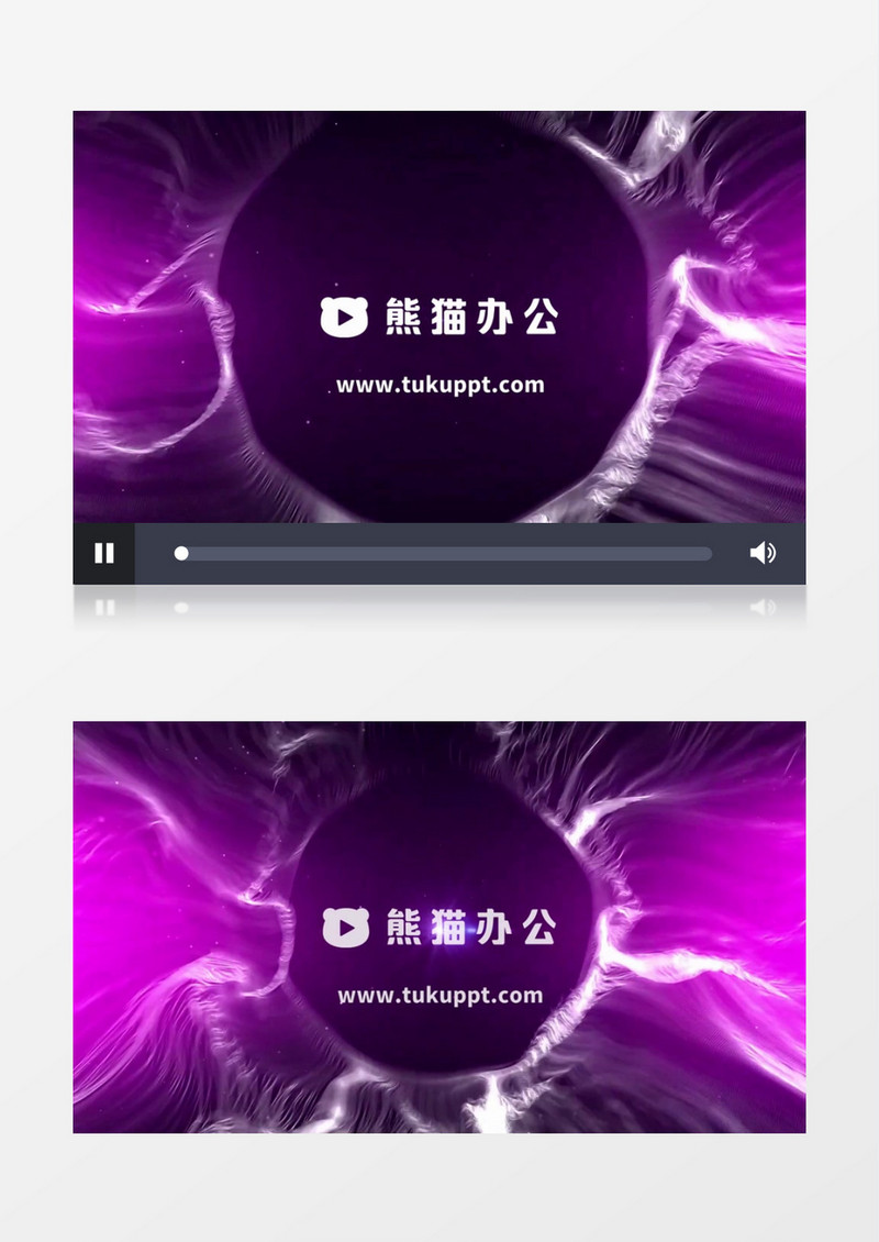 紫色酷炫粒子Logo片头会声会影模板