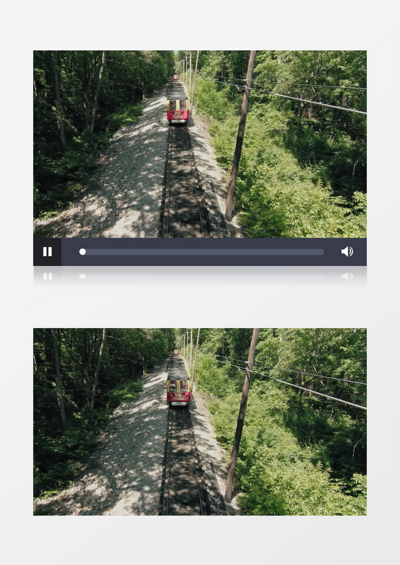 高清实拍火车缓缓经过轨道的景象实拍视频素材