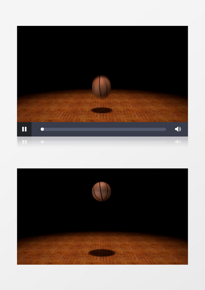 不断弹起的篮球背景视频素材