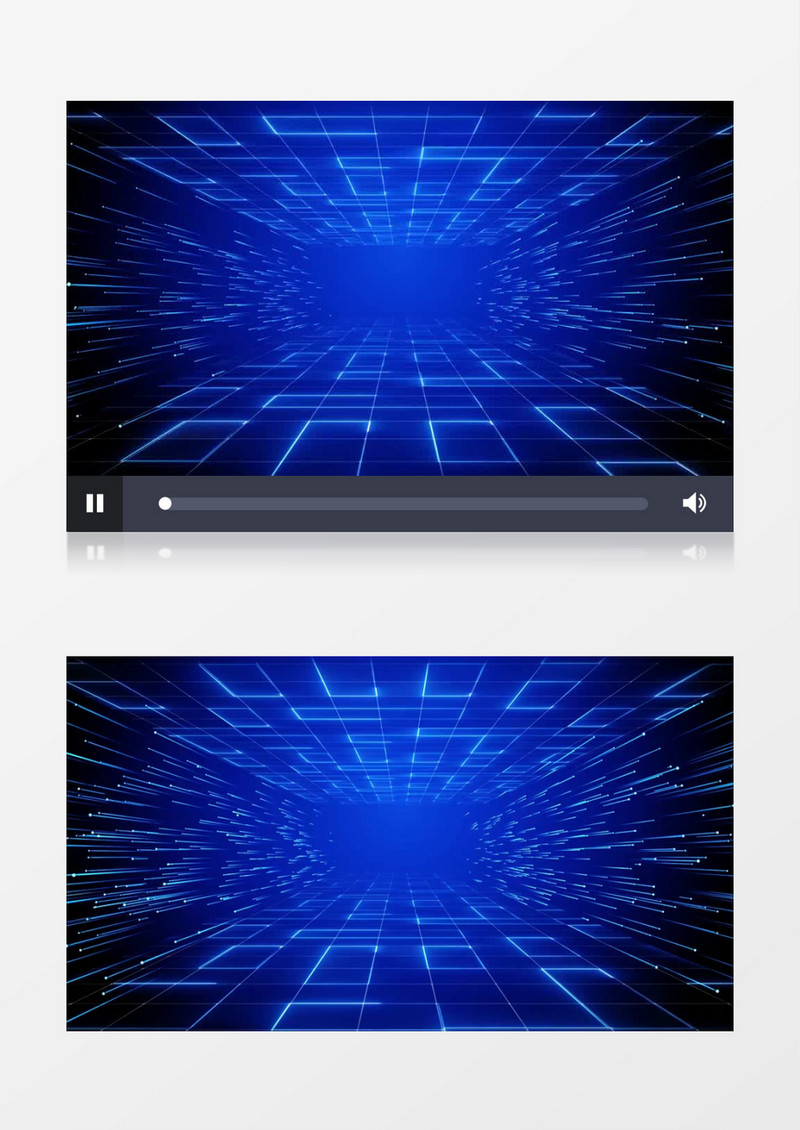 蓝色科技线条空间背景视频