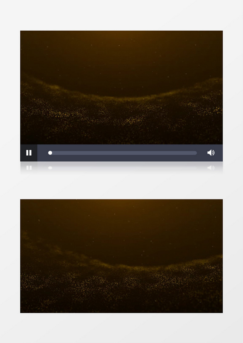 黄色创意漂浮粒子背景视频素材有音乐