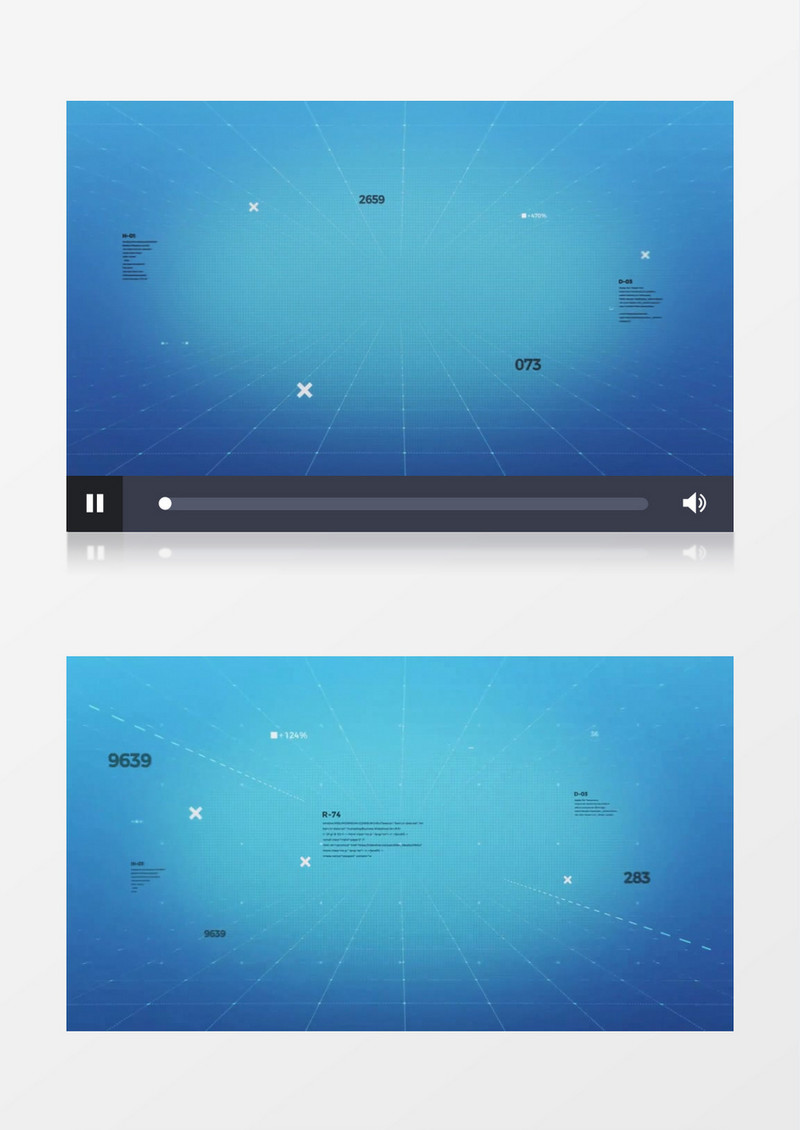 蓝色科技空间企业宣传背景视频
