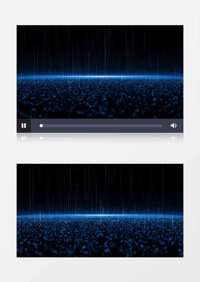 创意蓝色地面粒子放射光线背景视频素材