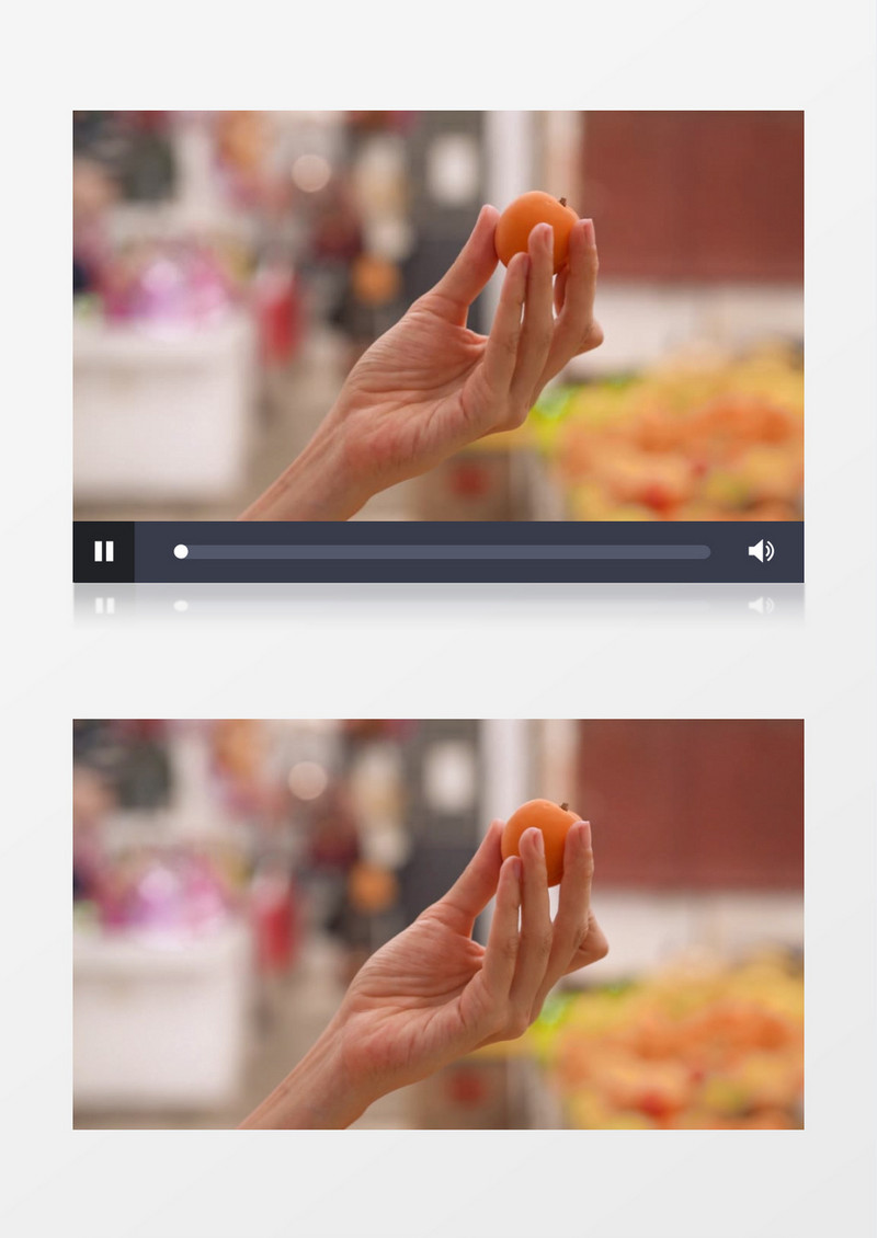 美女在挑选油杏实拍视频素材