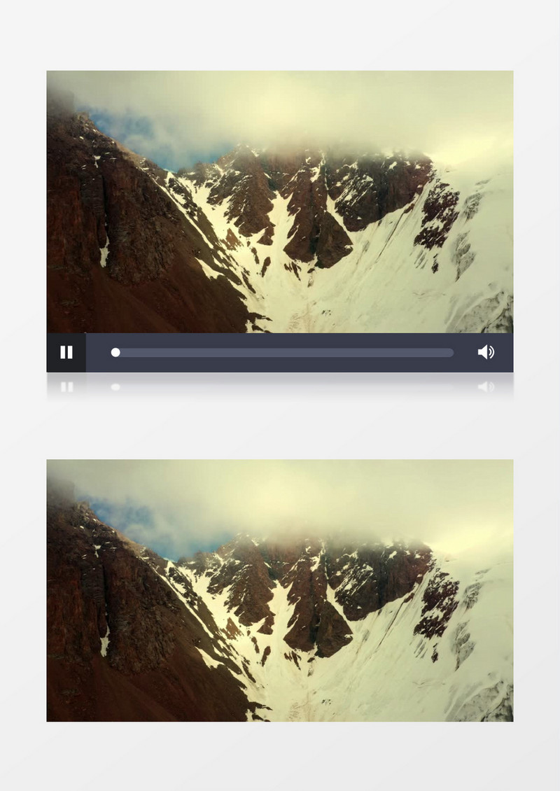 山下和山顶景色变化景观实拍视频素材