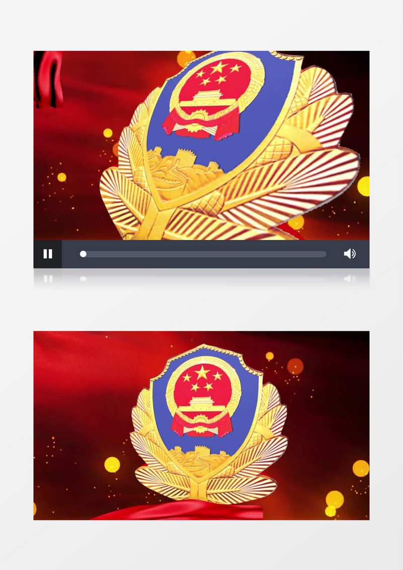 大气震撼中国人民警察节片头会声会影模板