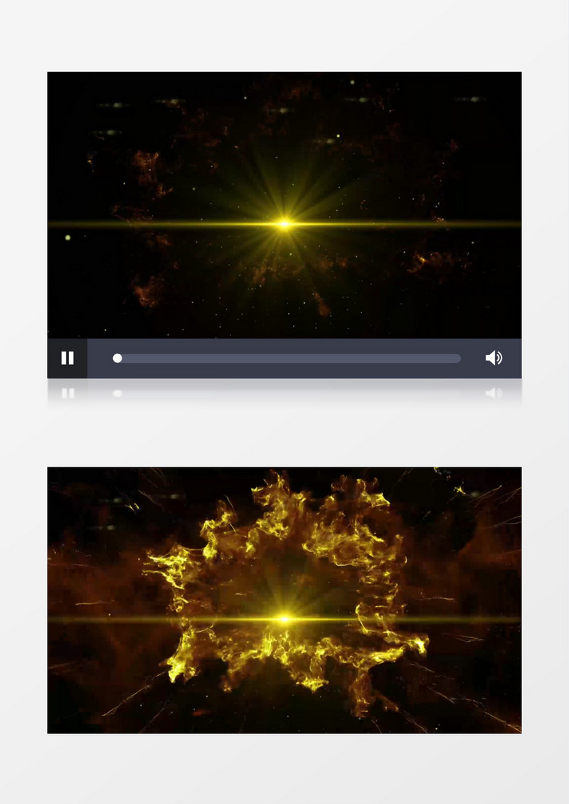 金色粒子光效动态元素背景视频