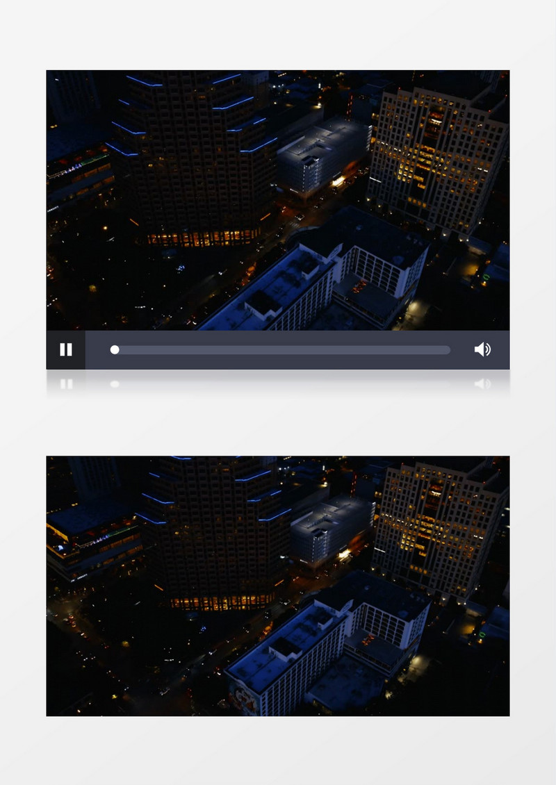 航拍城市夜景实拍视频素材