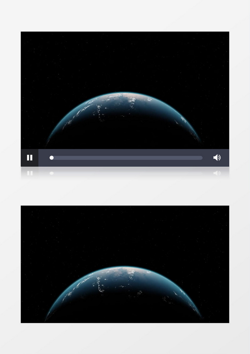 旋转的地球和星月的变化实拍视频素材