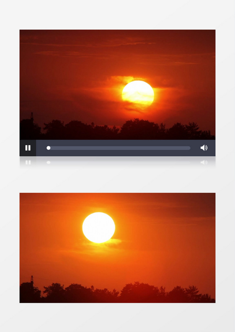 延时拍摄夕阳西下实拍视频素材