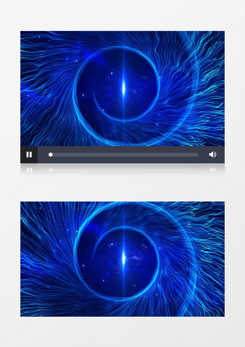 大气震撼蓝色粒子科技年会背景视频