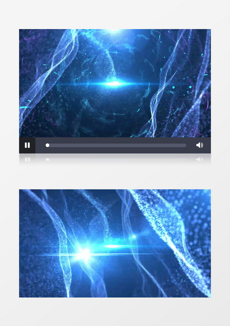 蓝色粒子年会开场背景视频
