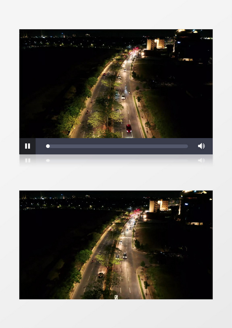 城市夜晚道路上的车辆灯光实拍视频素材实拍视频素材