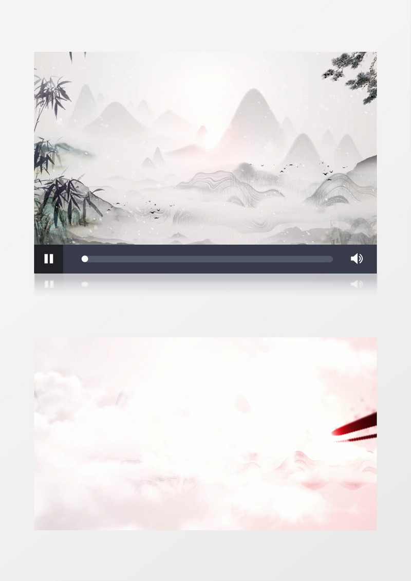 中国古风山水背景视频