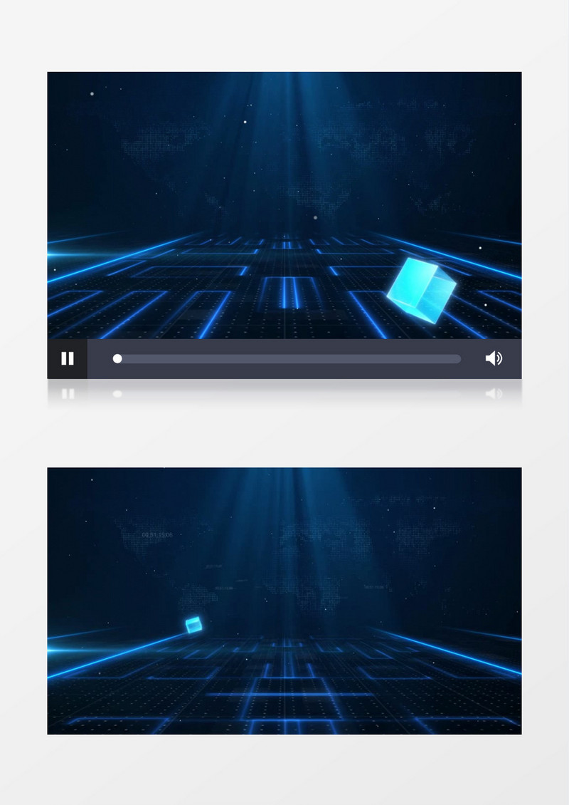 简洁蓝色科技企业宣传背景视频