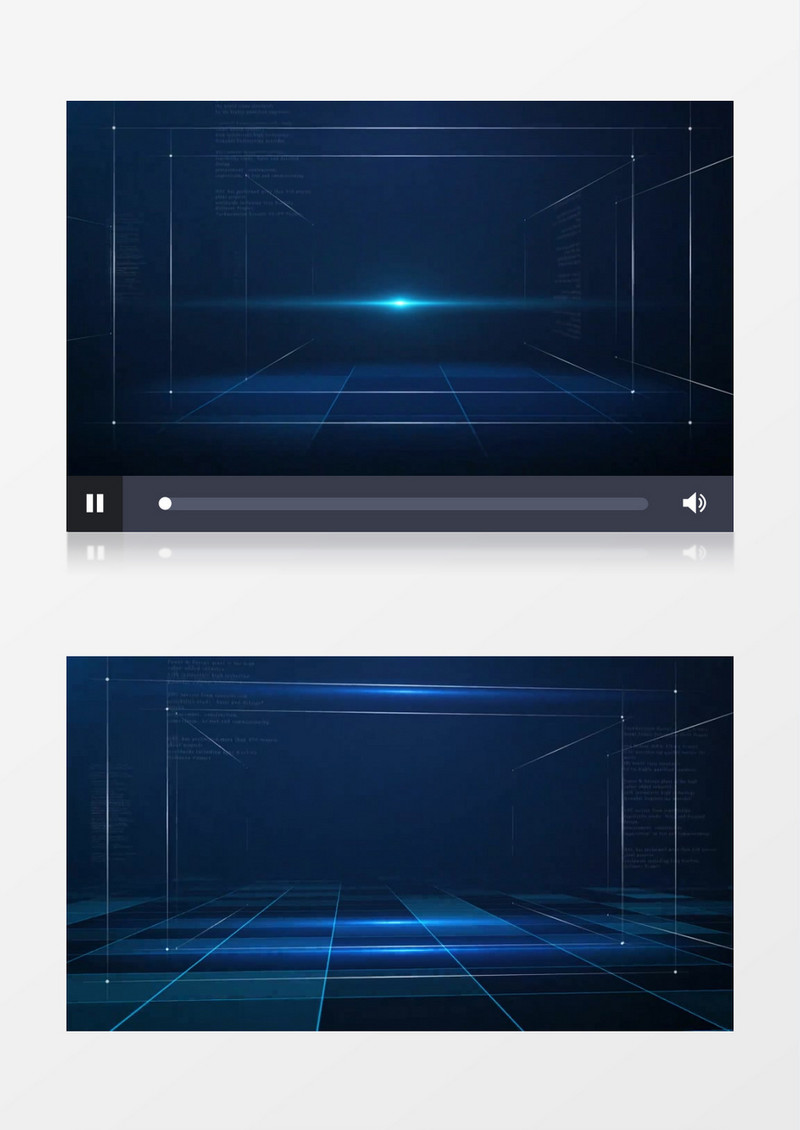 蓝色科技空间感企业宣传背景视频