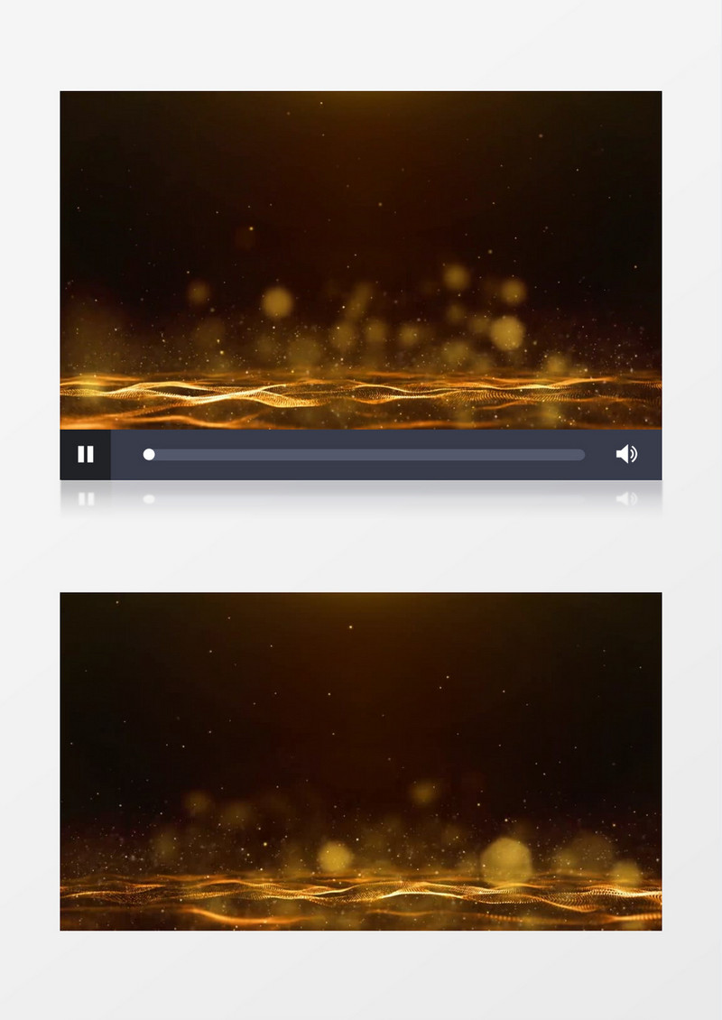 金色粒子光斑背景视频