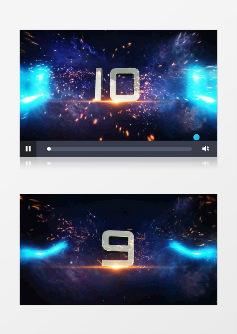 震撼粒子10秒倒计时动画AE视频模板