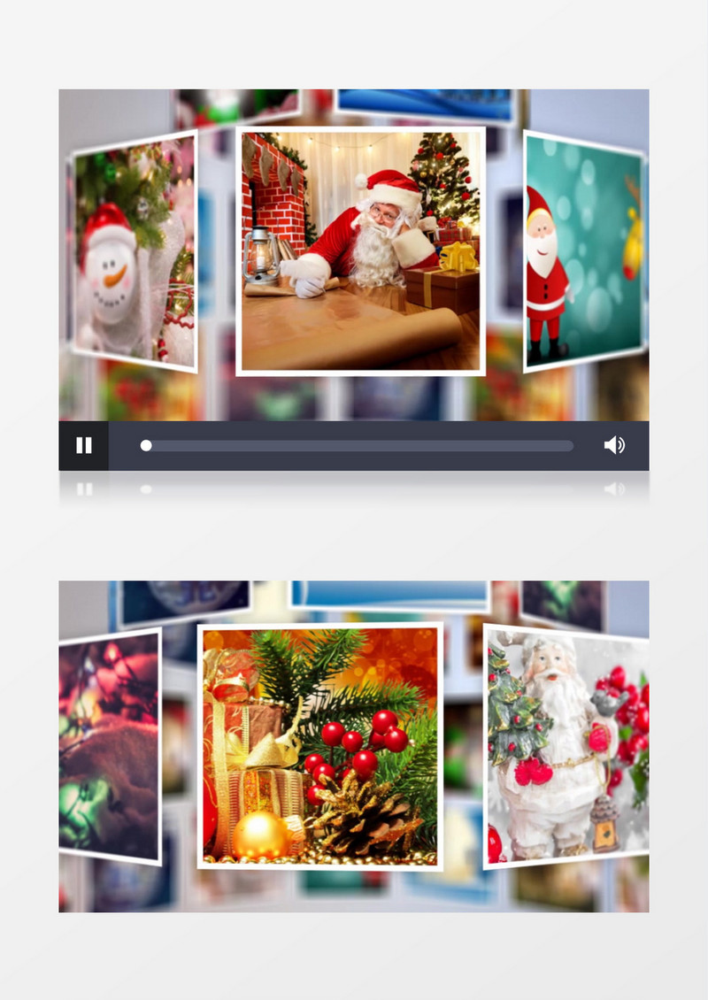 圣诞节日快乐视频模板AE工程项目模板