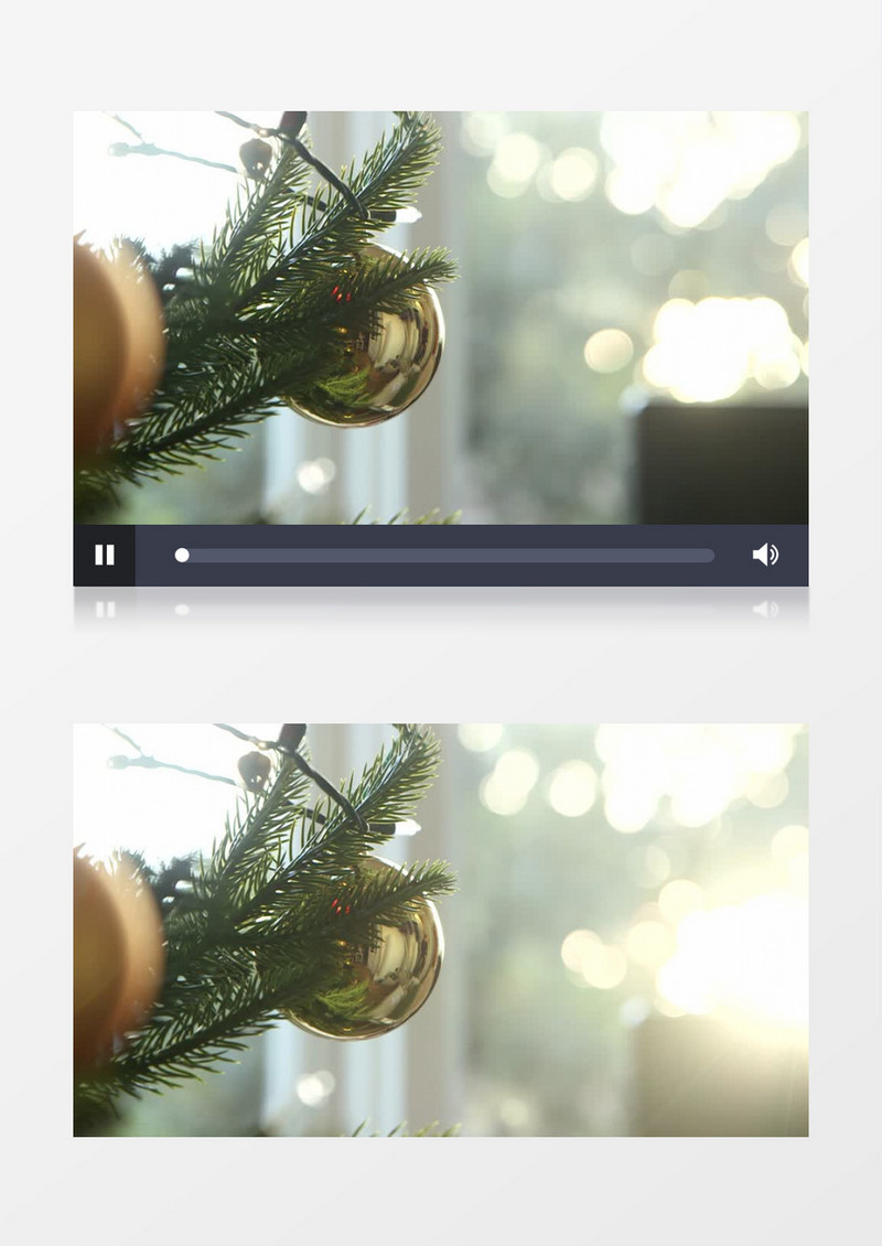 漂亮的圣诞装饰小玩意近距离高清实拍视频素材