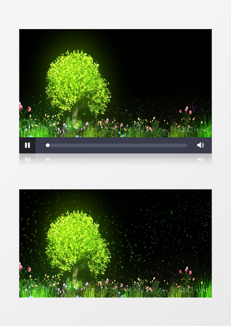 植物生长发光特效视频素材
