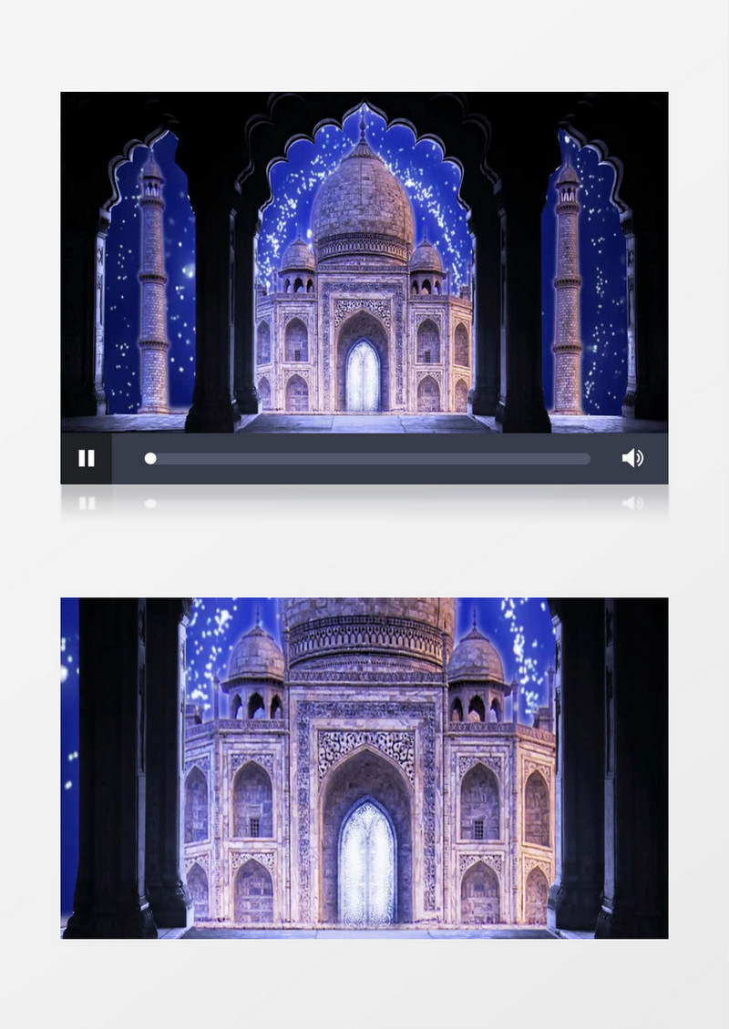 印度建筑光点特效视频素材