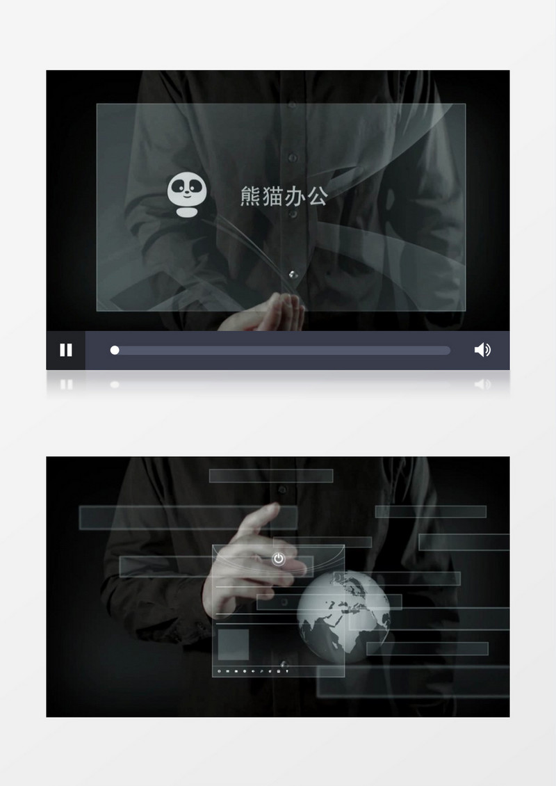 高科技触屏人机互动未来科技感AE视频