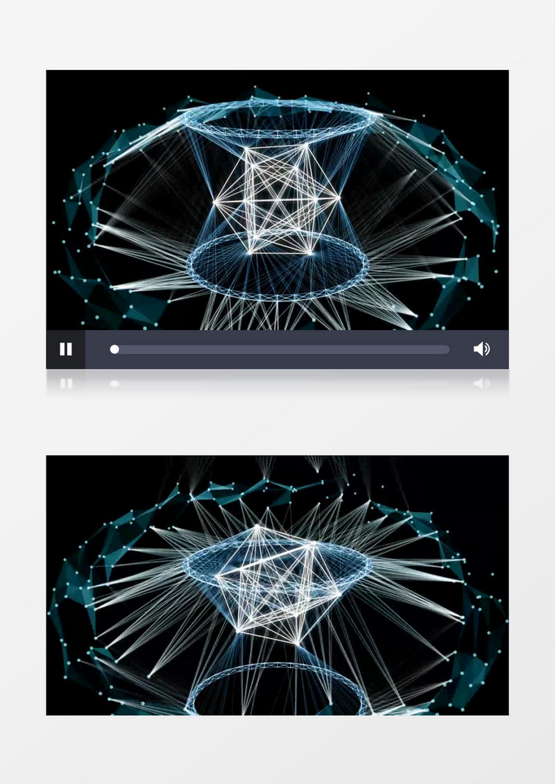 酷炫几何射线动态视频素材(有音乐)