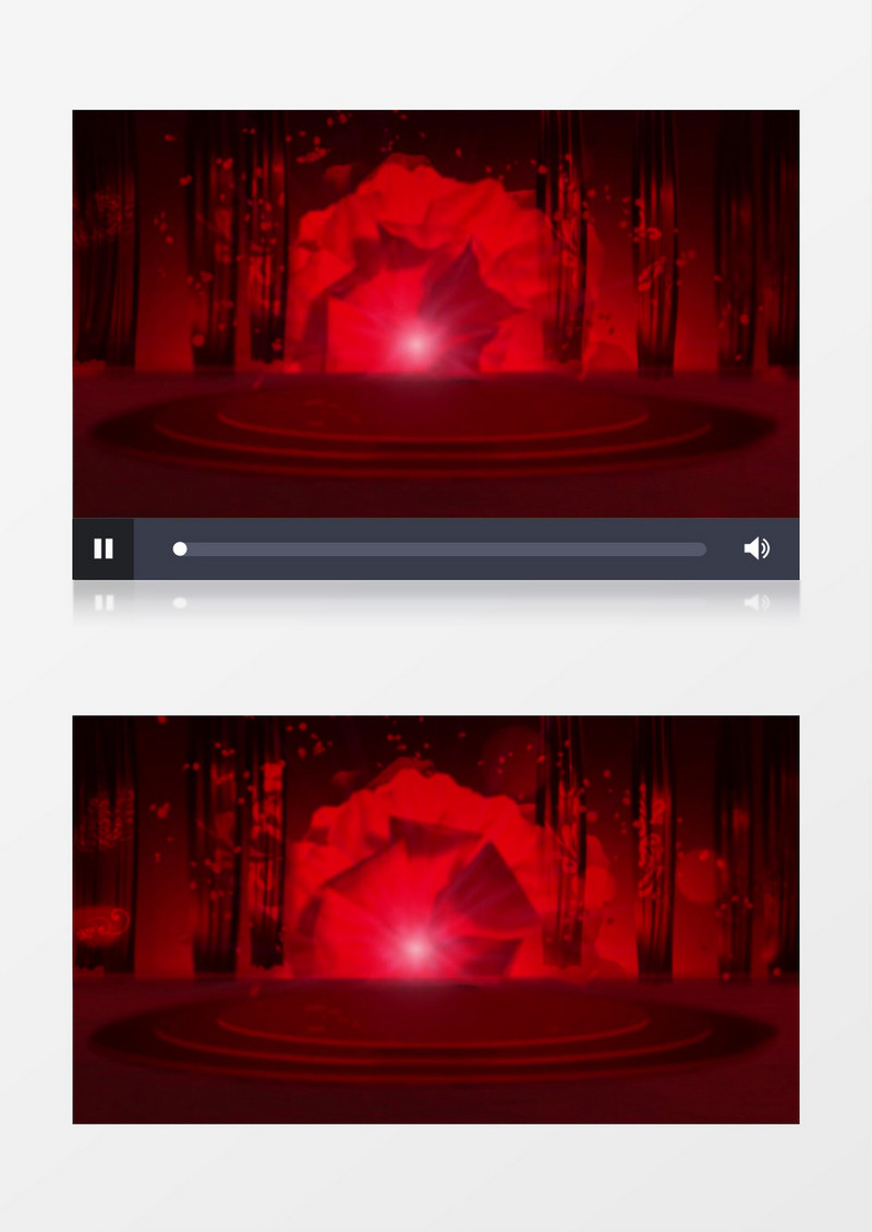 红色大气舞台背景背景视频（有音乐）