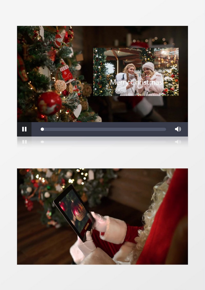 圣诞老人IPad视频展示AE模版