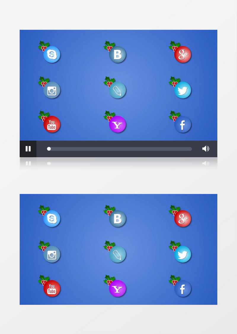 几款app软件logo素材展示ae视频模板