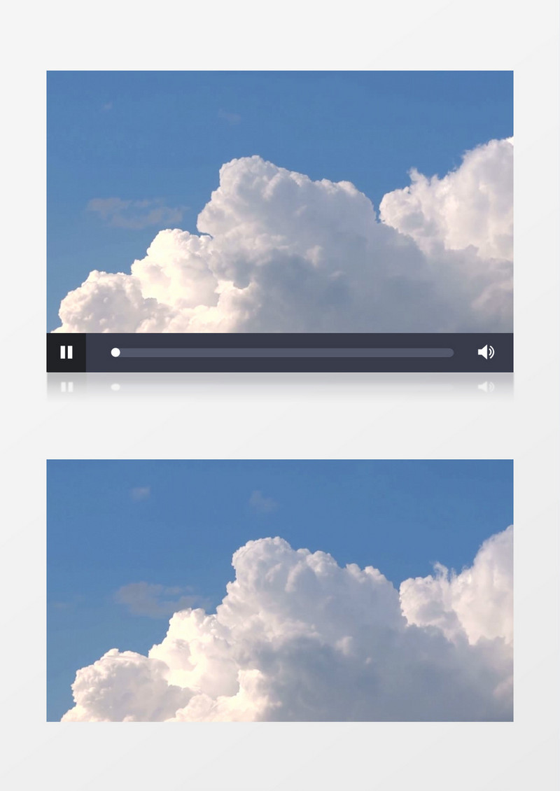 白云在天空中慢慢移动实拍视频