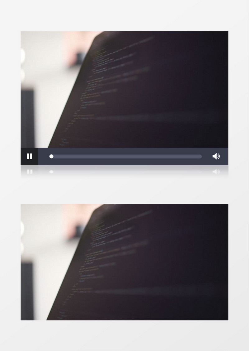 显示软件代码的笔记本电脑屏幕实拍视频素材