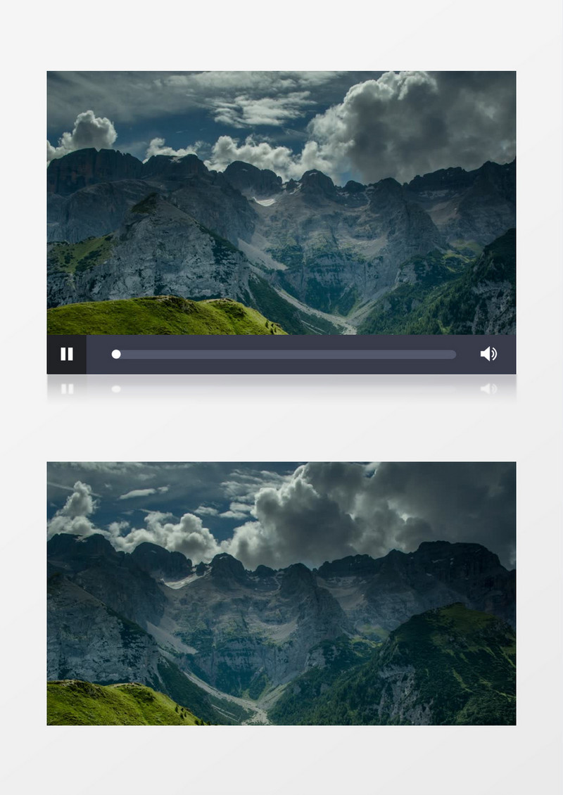 阿尔卑斯山脉的山区实拍视频