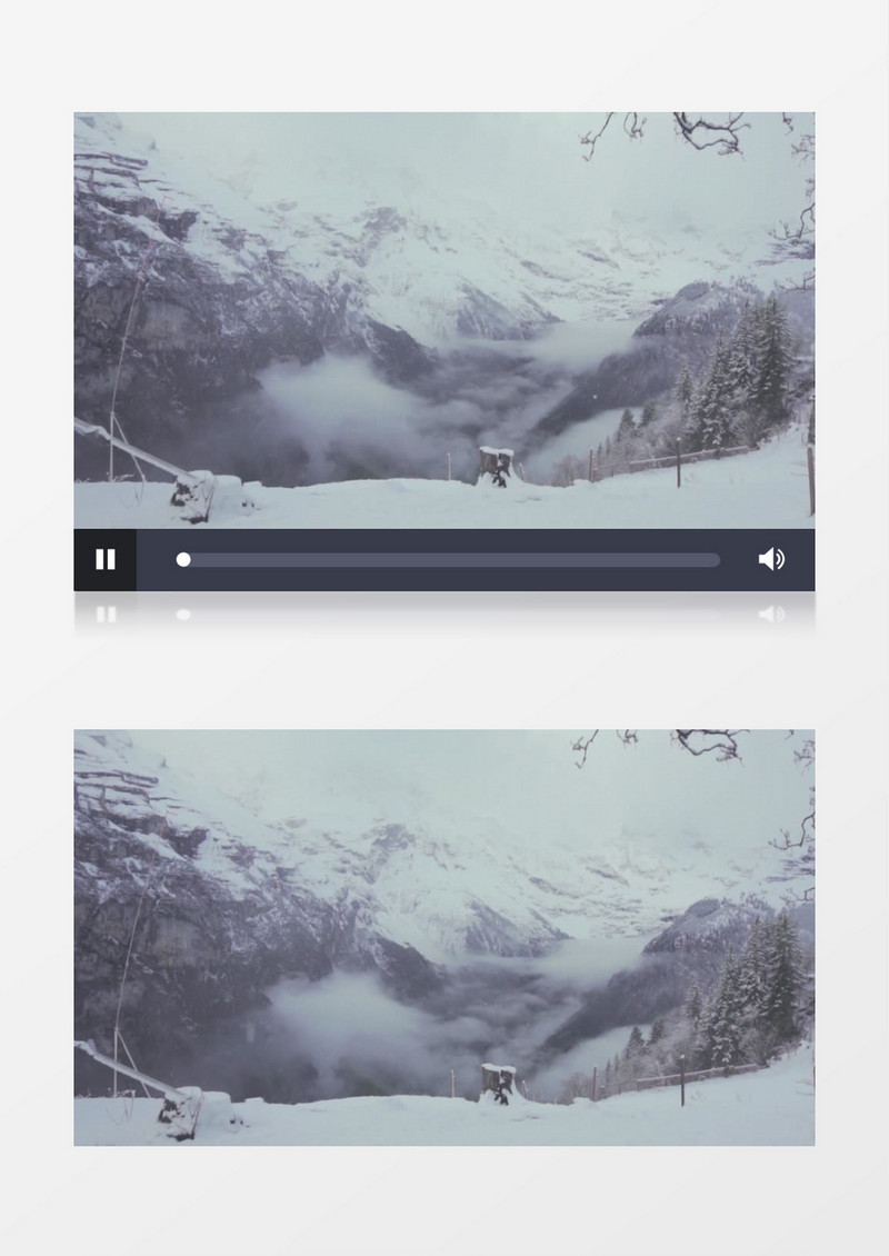 雪山风光实拍视频素材