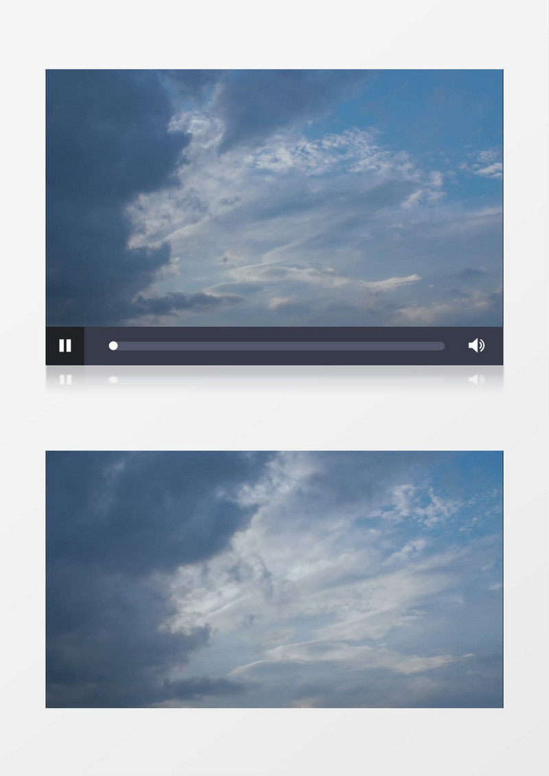 延时摄影多云的天空实拍视频素材