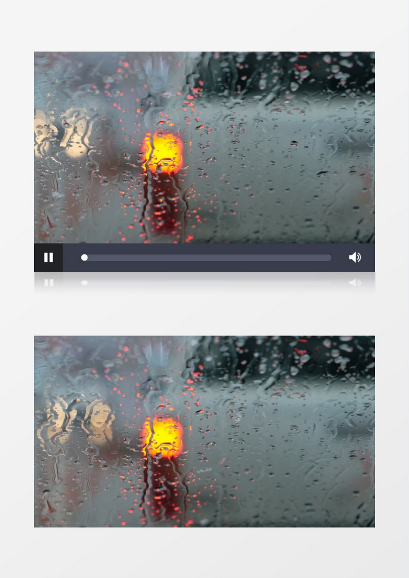 雨天的窗户实拍视频素材