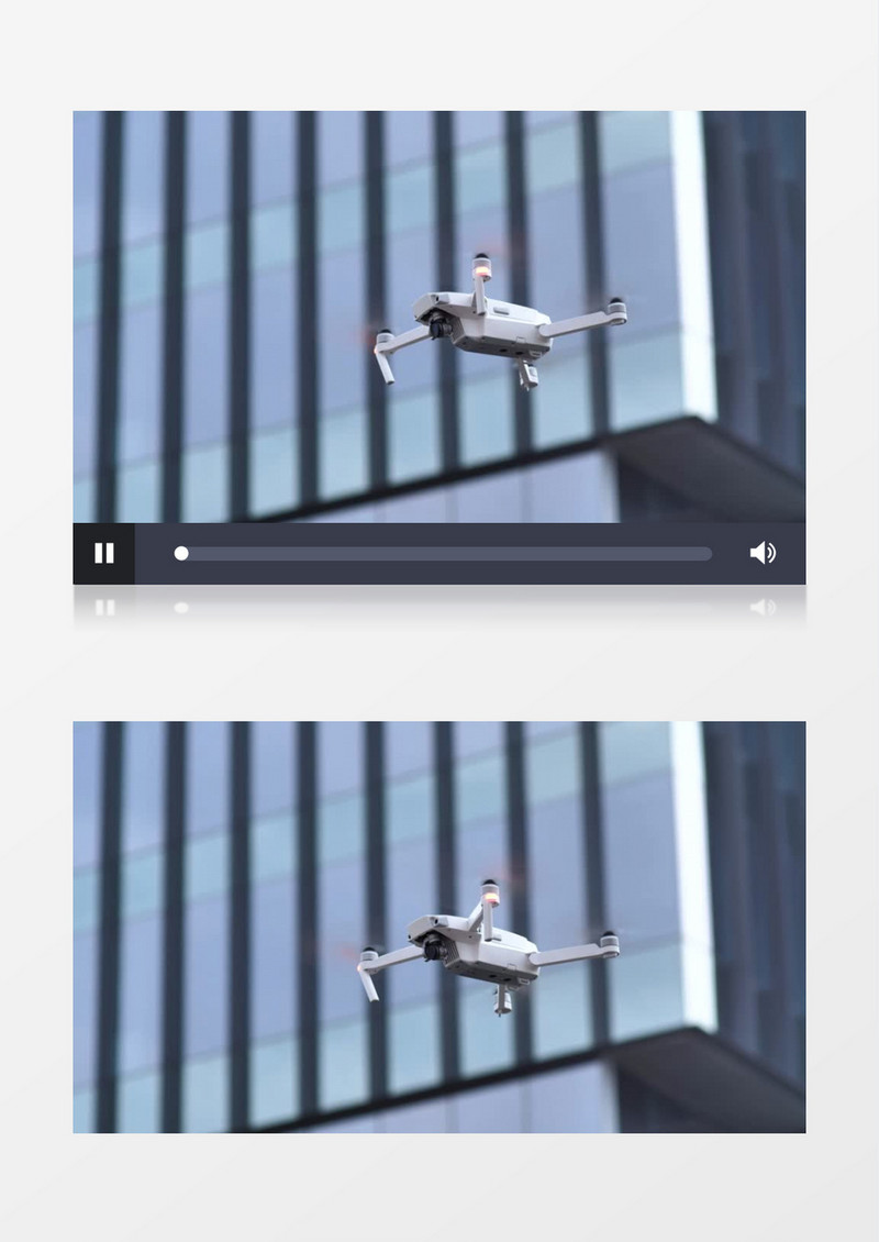 高清拍摄天空中的无人机实拍视频素材