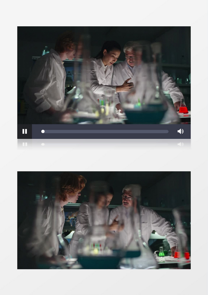 三位医生在实验室做培养皿实验实拍视频素材