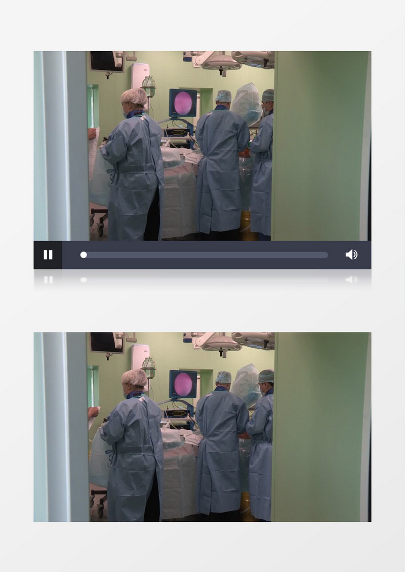 医生们正在给病人做手术实拍视频素材