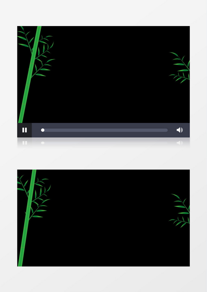 中国风绿色竹子动态视频后期元素