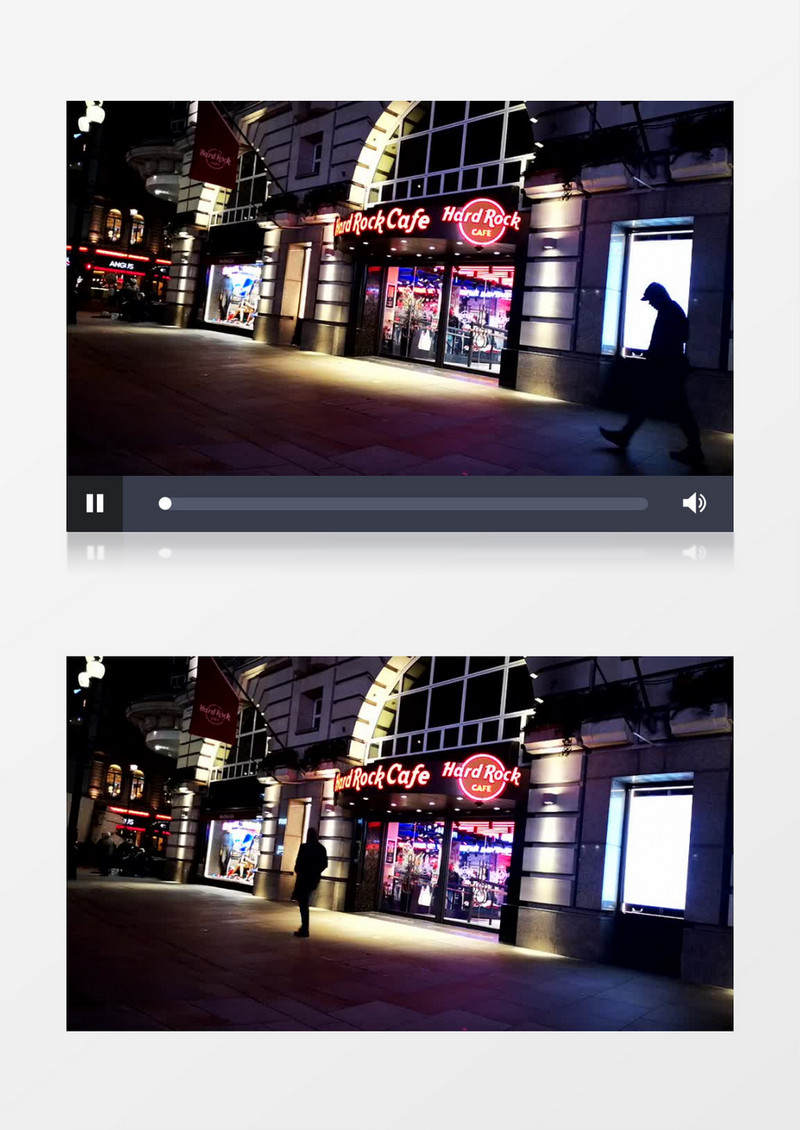商店门前人流延时摄影实拍视频素材
