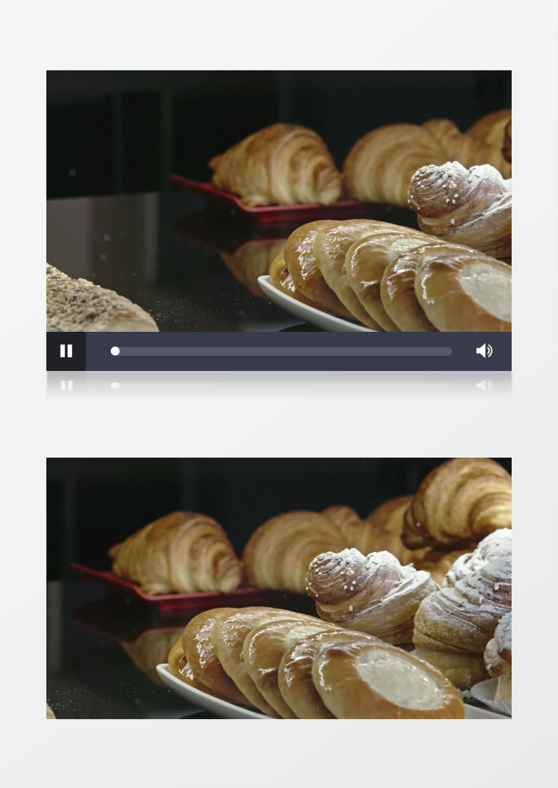烤箱做好的面包实拍视频素材