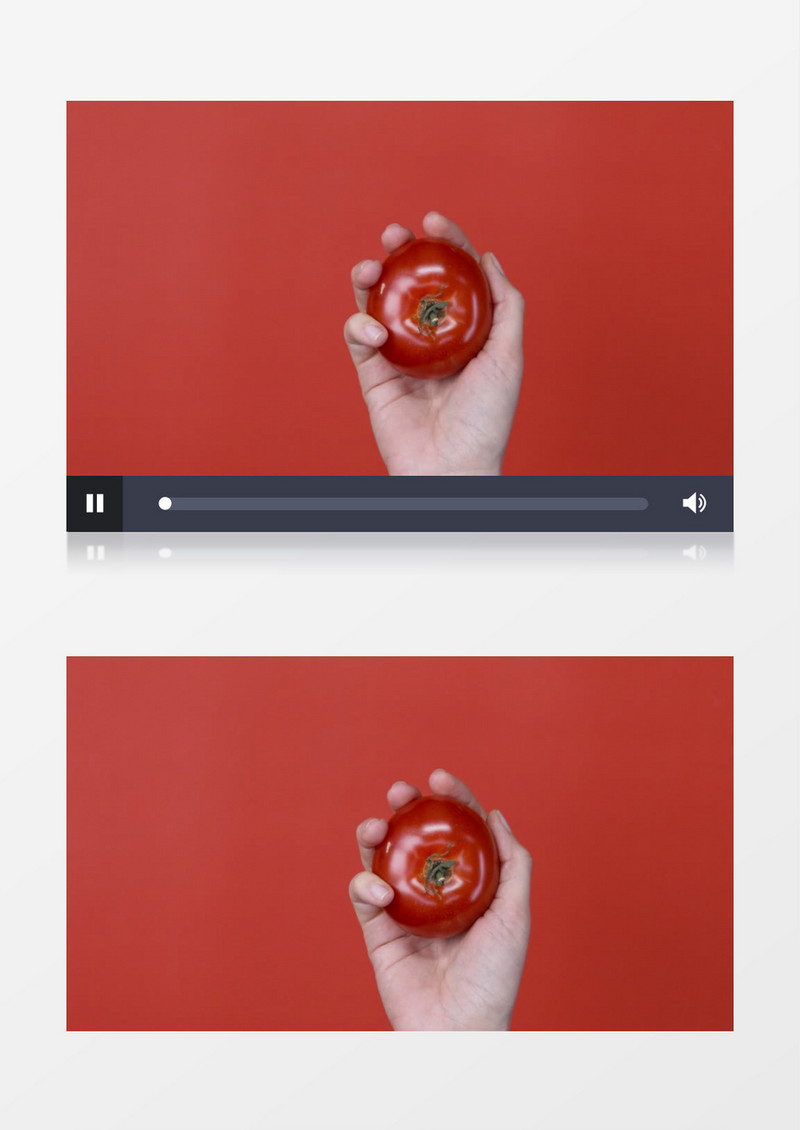 拍摄西红柿抛起的瞬间实拍视频素材