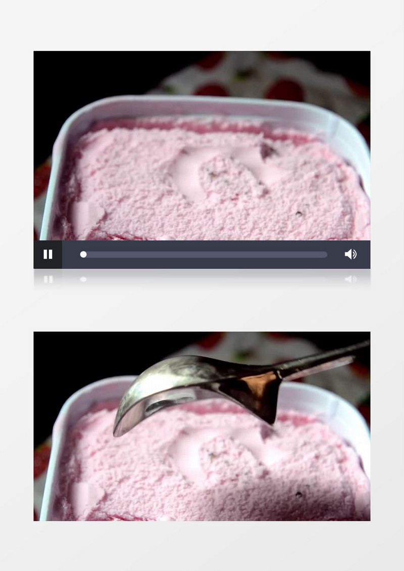 用工具做冰淇淋球实拍视频素材