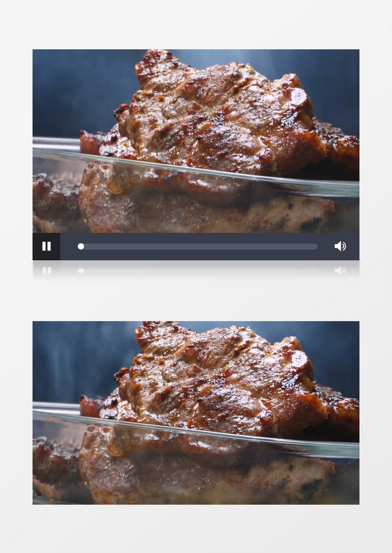 往碗中盛放卤肉实拍视频素材
