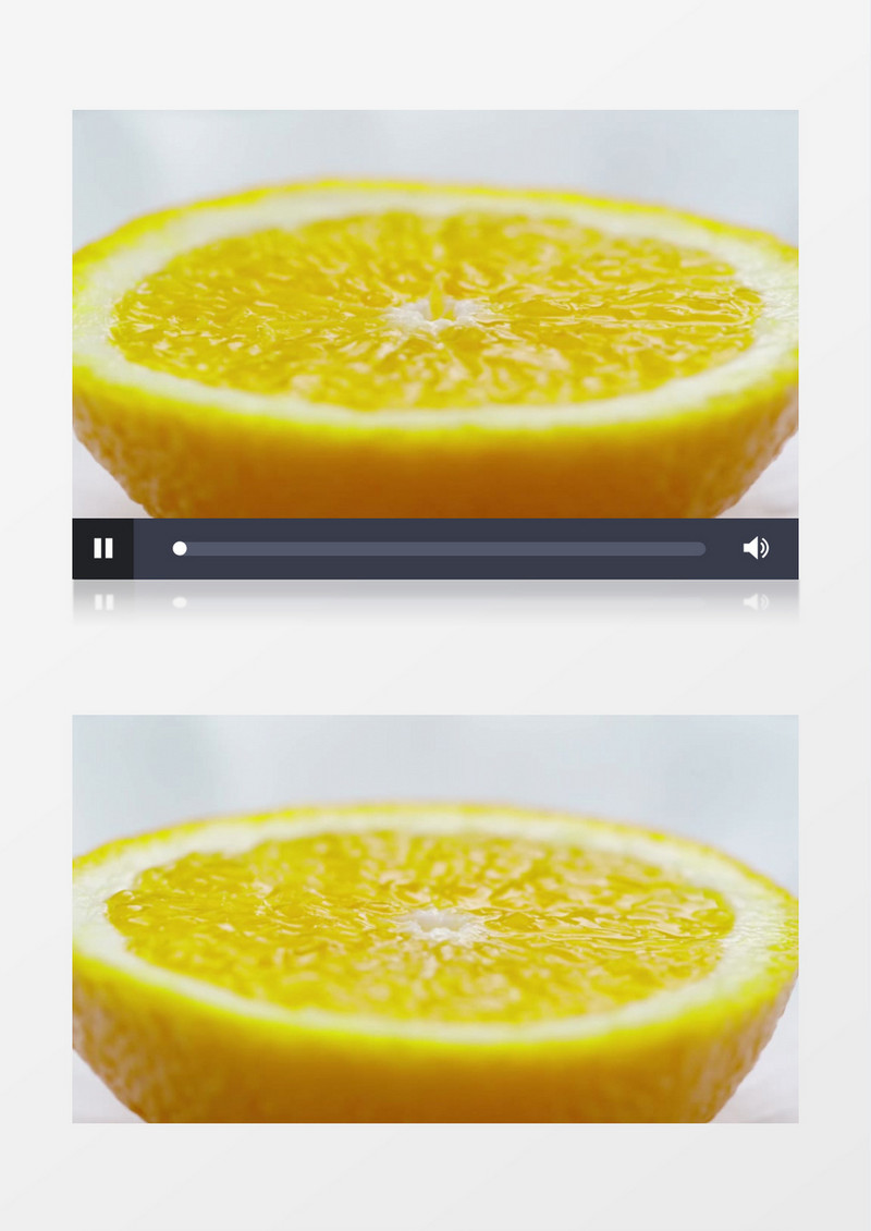 刚切开的橙子实拍视频素材